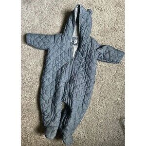 Baby Gap Blue quilted snowsuit